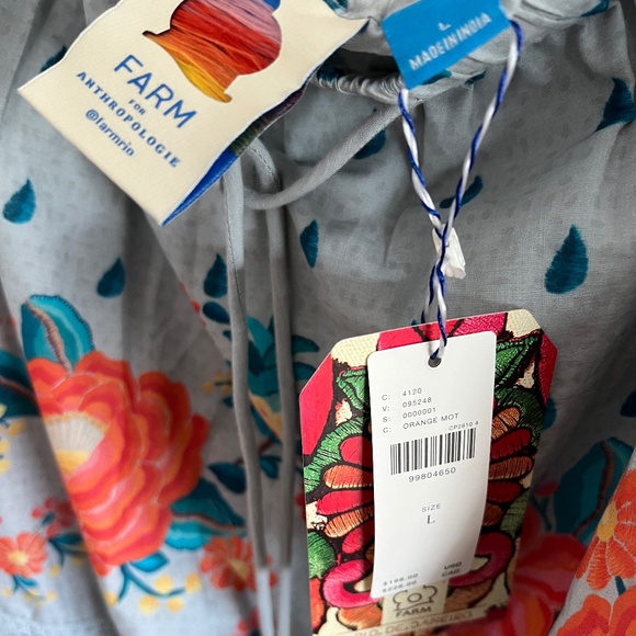 NWT Farm Rio FOR Anthropologie Tropical Delicacy Maxi Skirt SIZE L - Picture 7 of 7